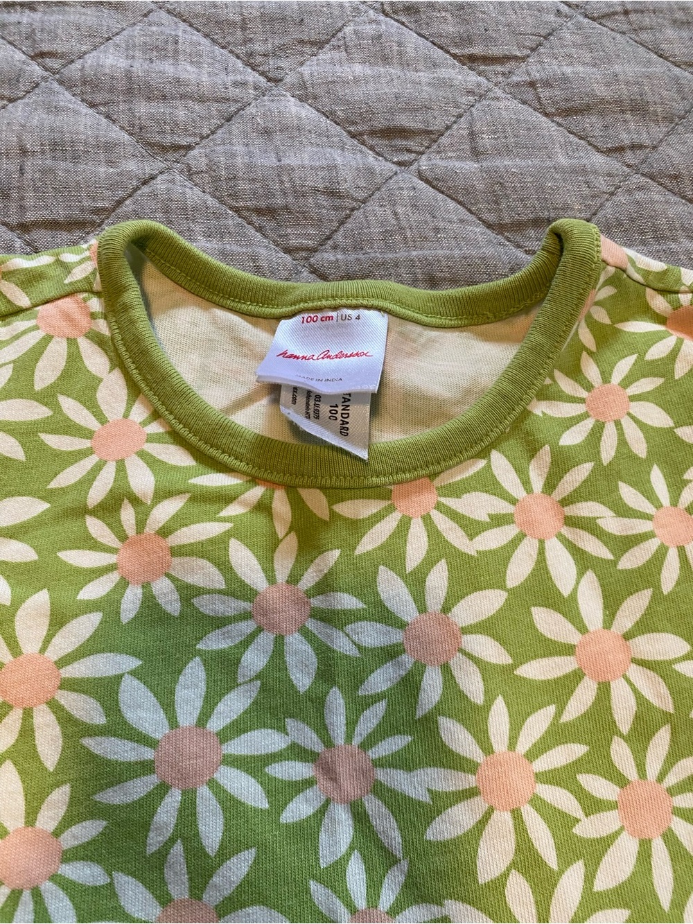 Hanna Andersson 4T Playground Dress with pockets - daisies - Picture 2 of 5
